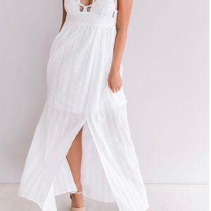 Impressions Boutique White Maxi Dress